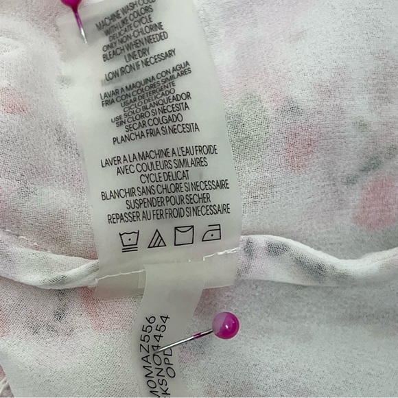 Women's Calvin Klein Wispy Floral Blouse L - Picture 6 of 9